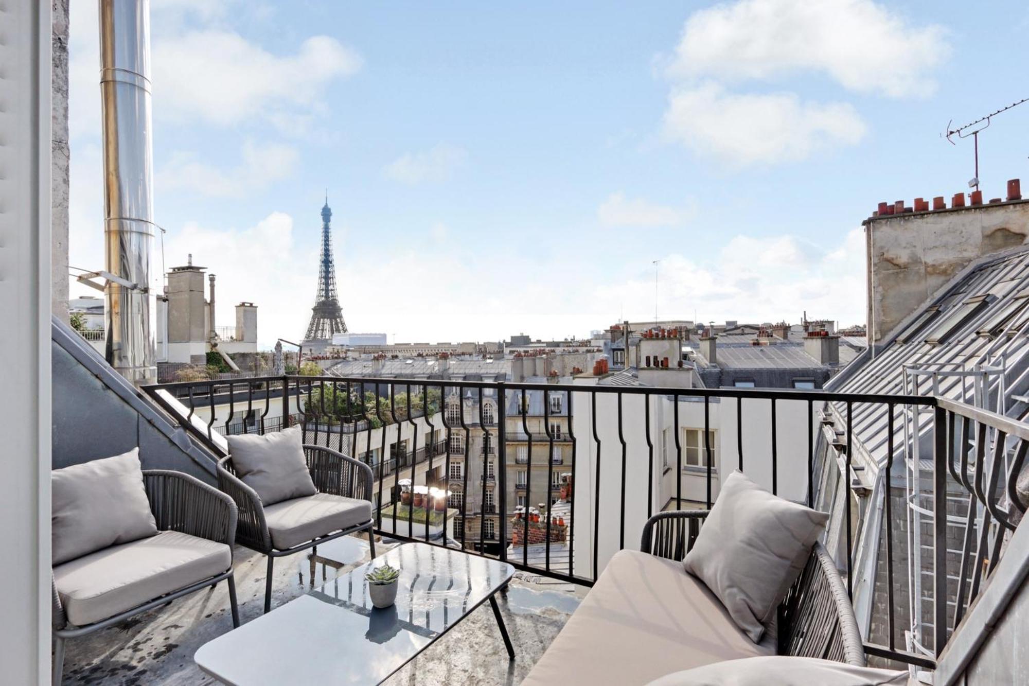 Eiffel Tower View Paris Exterior foto